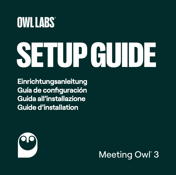 Meeting Owl 3 Setup Guide